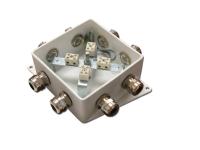 Коробка монтажная огнестойкая КМ-О (8к)-IP66-120х120, пять вводов КМ-О (8к)-IP66-120х120, пять вводов