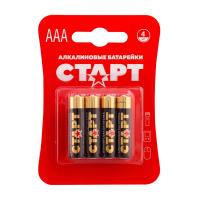 Алкалиновые батарейки СТАРТ LR03-BL4 (1,5 В, AAA, LR03), упак. 4 шт. БЛИСТЕР 4670012295969
