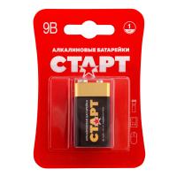 Алкалиновая батарейка СТАРТ 6LR61-BL1 (9 В, Крона, 6LR61), БЛИСТЕР 4640033423047
