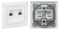 Розетка комп RJ-45 2-местная Валенсия розетка комп RJ-45 2-местная (EWK02-035-10) EWK02-035-10