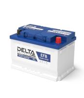 Аккумулятор автомобильный герметичный свинцово-кислотный Delta START MASTER EFB 1275 (75 Ah) 3401010420010