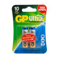 Алкалиновые батарейки GP Ultra Plus Alkaline 15A AA (GP 15AUP-2CR2), упак. 2 шт. БЛИСТЕР 4891199100246