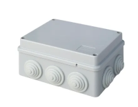 Коробка монтажная, огнестойкая, без галогена Коробка JBS150 150х110х70, 10 вых., 8P (0,15...2,5мм²) серая (43019HF-GR) 43019HF-GR